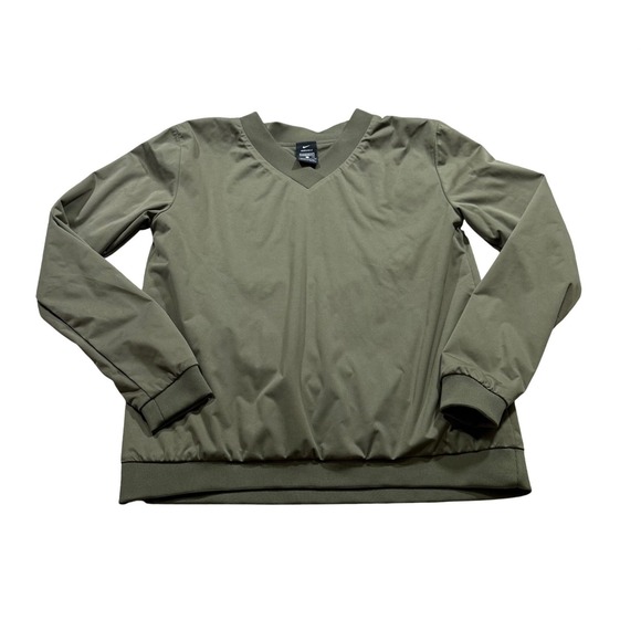 Nike Other - Mens Olive Green Nike Shield Golf Pullover Windbreaker Minimalist Sportswear S